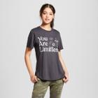 Women's You Are Limitless Short Sleeve Graphic T-shirt - Mighty Fine (juniors') Black