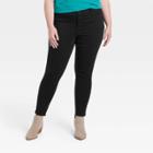 Women's Plus Size Mid-rise Curvy Fit Skinny Jeans - Universal Thread Black