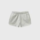 Girls' Fleece Jogger Shorts - Art Class Gray