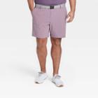Men's Big & Tall Heather Golf Shorts 8 - All In Motion Lilac Purple