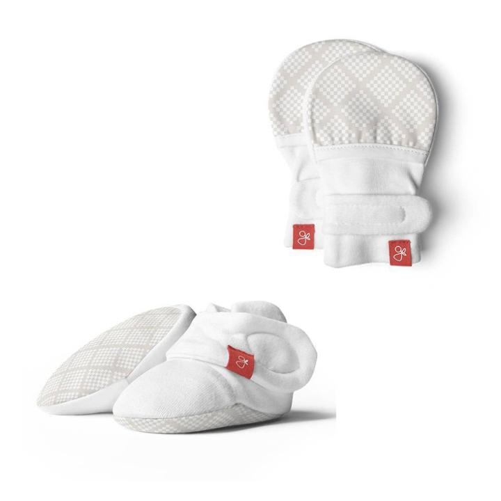 Goumikids Goumi Baby Diamond Dots Mittens & Boots - Cream