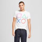 Men's Playstation Logo Short Sleeve T-shirt - White