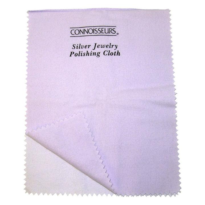Connoisseurs Ultrasoft Silver Jewelry Polishing Cloth, Red