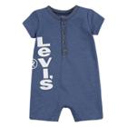 Levi's Baby Boys' Chambray Henley Coverall - True Blue