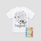 Nickelodeon Kids' Jojo Siwa Born Magical Short Sleeve Graphic T-shirt With Tie-dye Kit - White