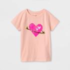 Girls' 'planet Heart' Flip Sequin Short Sleeve T-shirt - Cat & Jack