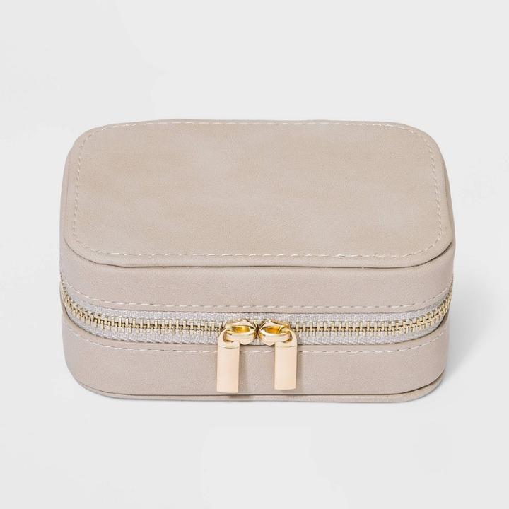 Small Zippered Case - A New Day Taupe