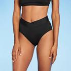 Kona Sol Women's High Waist V-front Medium Coverage Bikini Bottom - Kona