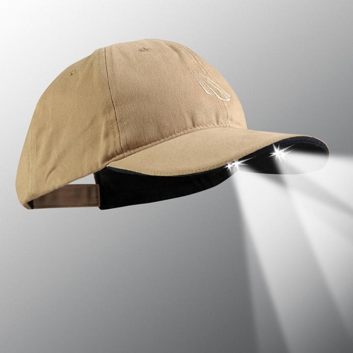 Powercap 4 Led Unstructured Cotton Hat - Khaki