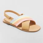 Girls' Patrice Rainbow Ankle Strap Sandals - Cat & Jack Cognac