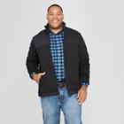 Men's Tall Regular Fit Zip-up Fleece Jacket - Goodfellow & Co Black