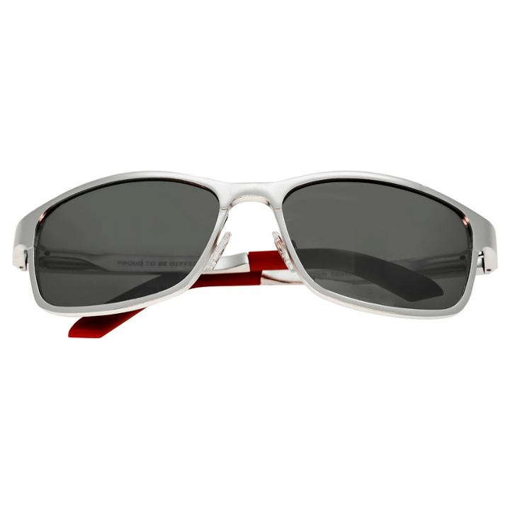 Breed Men's Hydra Polorized Sunglasses With Aluminum Frame And Arms - Silver/silver,