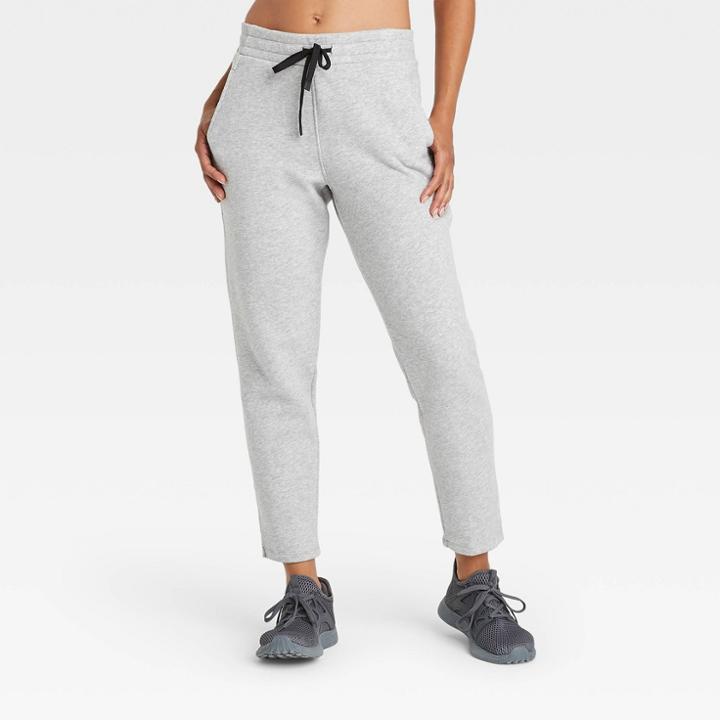 Women's Cotton Fleece Pants - All In Motion Heather Gray