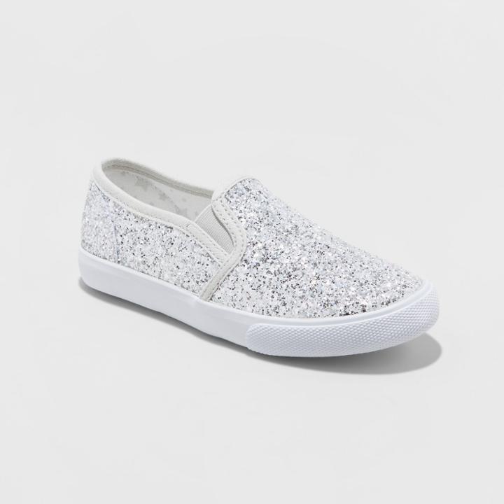 Girls' Samora Slip On Glitter Sneakers - Cat & Jack