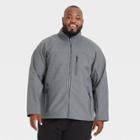 Men's Big & Tall Fleece Softshell Jacket - All In Motion Gray