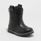 Toddler Boys' Hunter Slip-on Fashion Boots - Cat & Jack Black