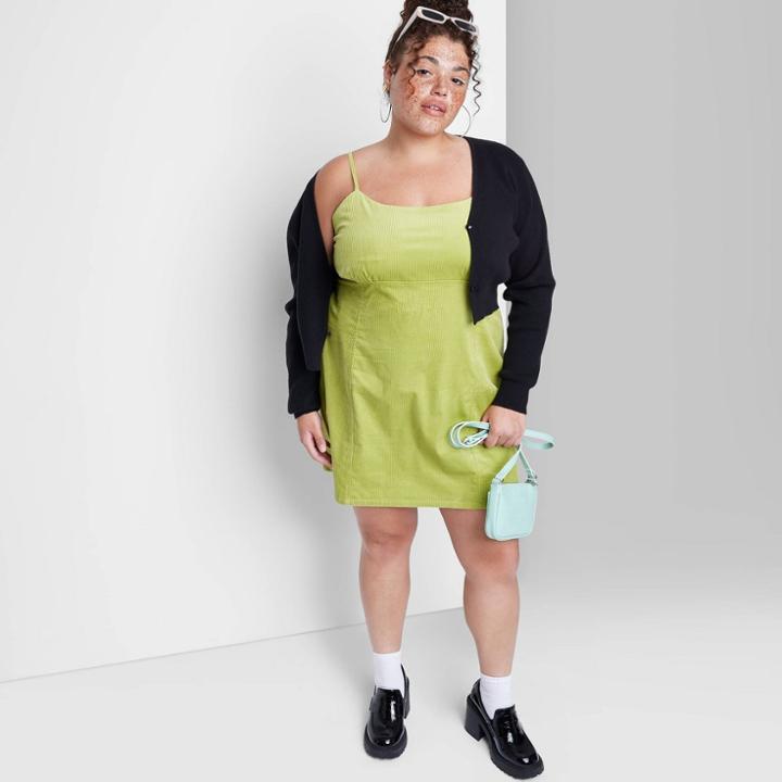 Women's Plus Size Sleeveless Cord Dress - Wild Fable