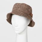 Women's Bucket Hat - A New Day Plaid, Size: Small,