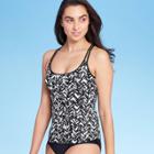 Women's Racerback Tankini Top - Kona Sol Black Xs, Women's, White