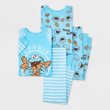 Toddler Boys' Sesame Street Cookie Monster Pajama