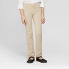 Girls' Skinny Ponte Uniform Trousers - Cat & Jack Khaki (green)