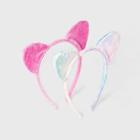Girls' 2pk Cat Tie-dye Headband - Cat & Jack Pink