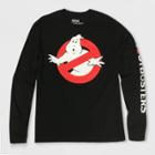 Ripple Junction Men's Ghostbusters Long Sleeve T-shirt - Black