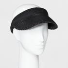 Women's Braid Edge Visor - A New Day Black