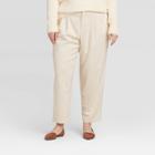 Women's Plus Size Mid-rise Straight Leg Pleat Front Trouser - Who What Wear Yellow