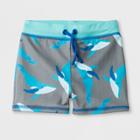 Toddler Boys' Whale Knit Swim Shorts - Cat & Jack Gray
