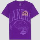 Men's Nba Los Angeles Lakers Short Sleeve Graphic T-shirt - Purple