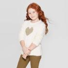 Girls' Pullover Sweaters - Cat & Jack Cream S (6-6x), Girl's, Size: