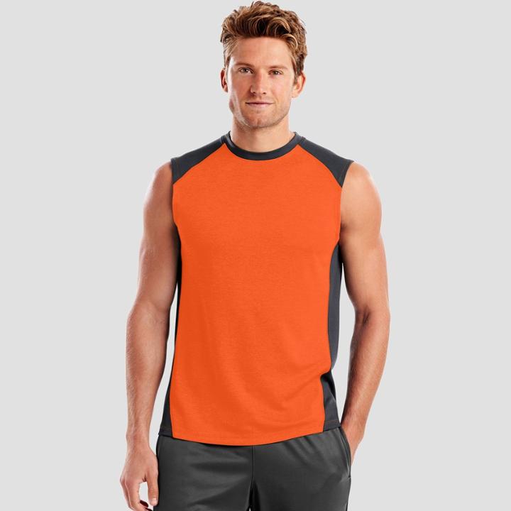 Hanes Men's Sport Performance Muscle T-shirt - Orange