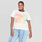 Mad Engine Women's Plus Size Short Sleeve Make Your Own Sunshine Graphic T-shirt - Doe (juniors') - White