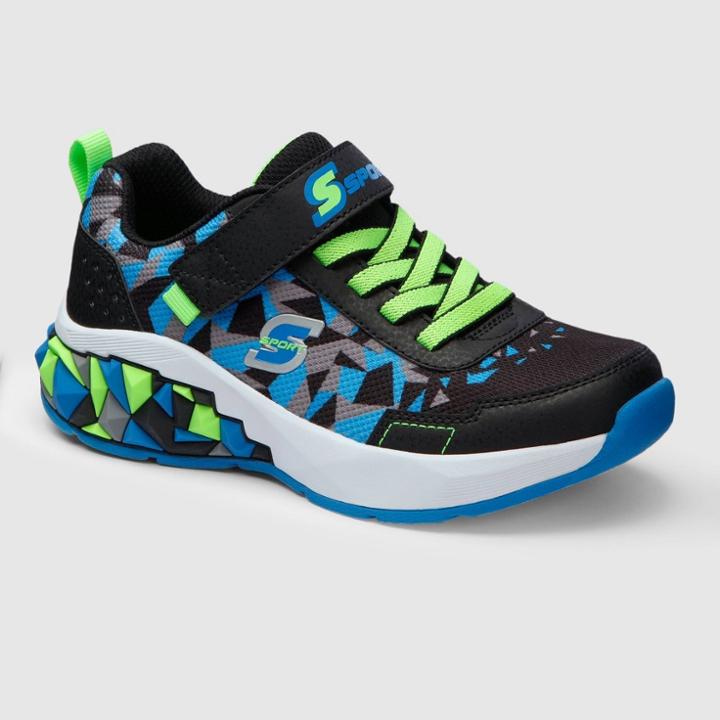 Boys' S Sport By Skechers Alaric Apparel Sneakers - Blue/green