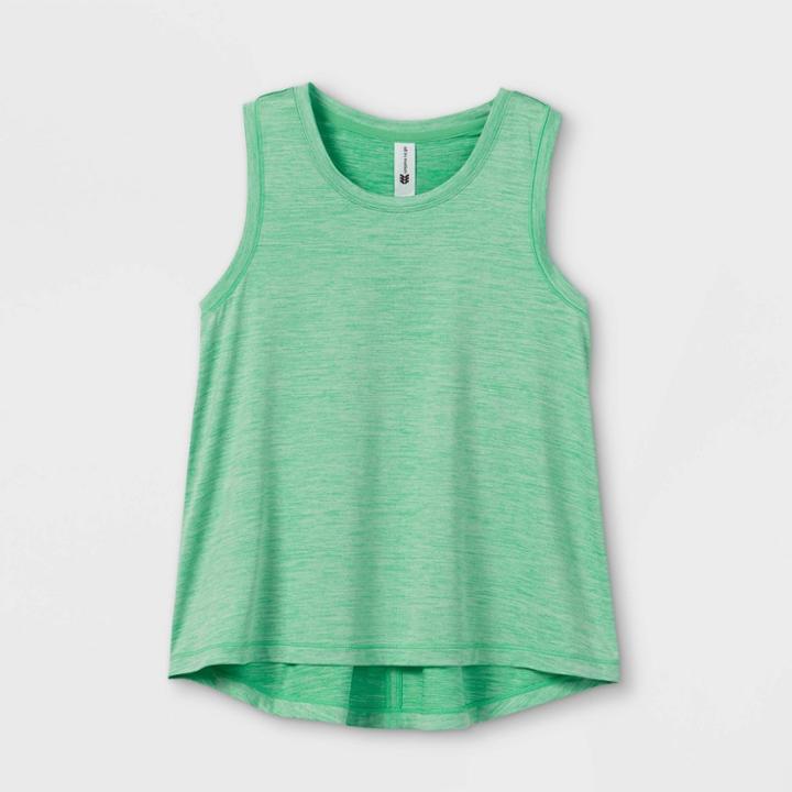 Girls' Crop Tank Top - All In Motion Green