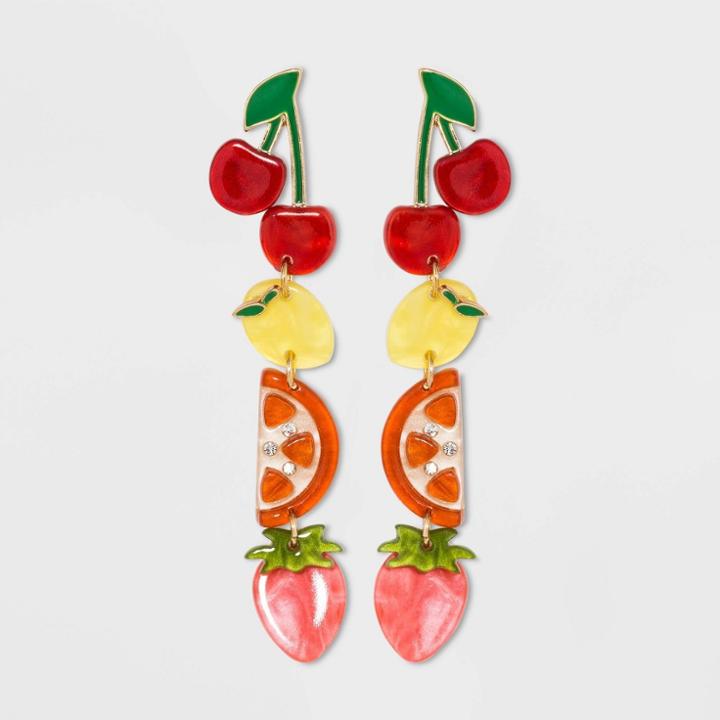 Sugarfix By Baublebar Fruit Salad Drop Earrings, Women's,