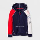 Girls' Americana Zip-up Hoodie - Cat & Jack Navy