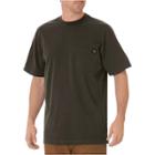 Dickies Men's Big & Tall Cotton Heavyweight Short Sleeve Pocket T-shirt- Black Olive Xxxl