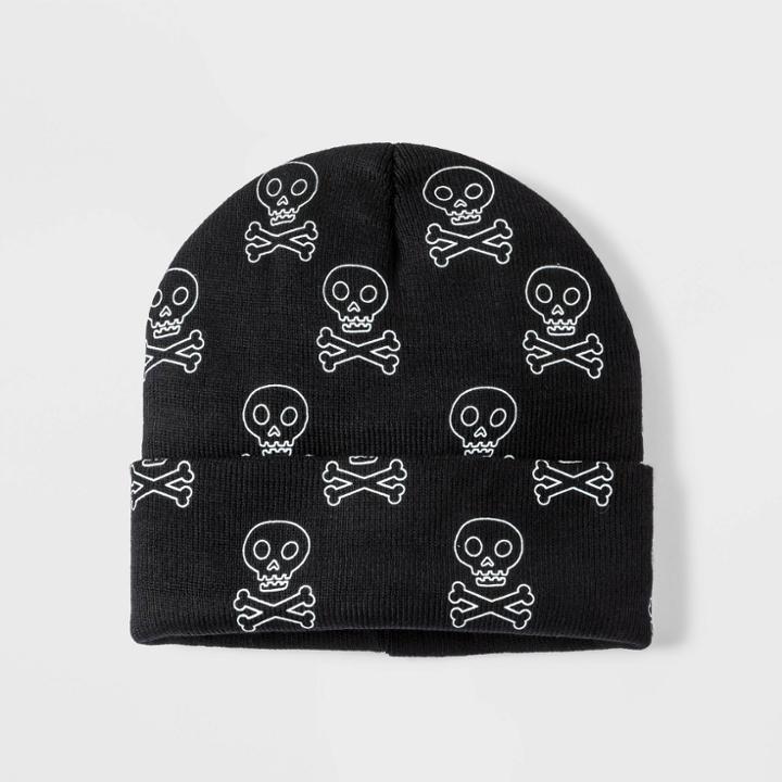 Boys' Halloween Skeleton Hat - Cat & Jack Black