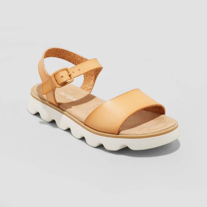 Girls' Isla Ankle Strap Sandals - Cat & Jack Tan