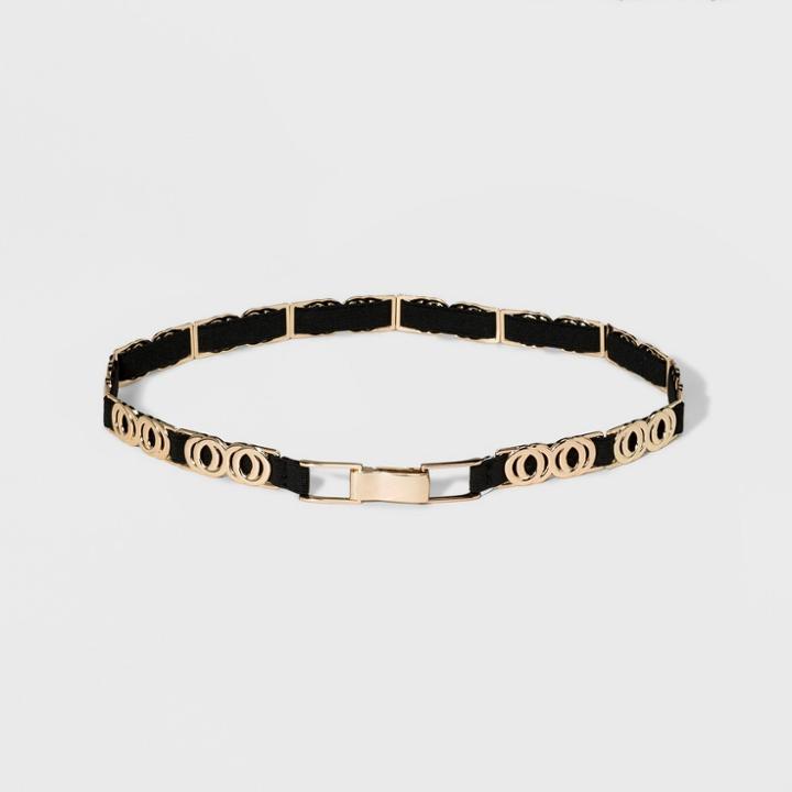 Target Women's Ring Stretch Metal Belt - A New Day Gold