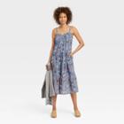 Women's Sleeveless Tiered A-line Dress - Knox Rose Blue
