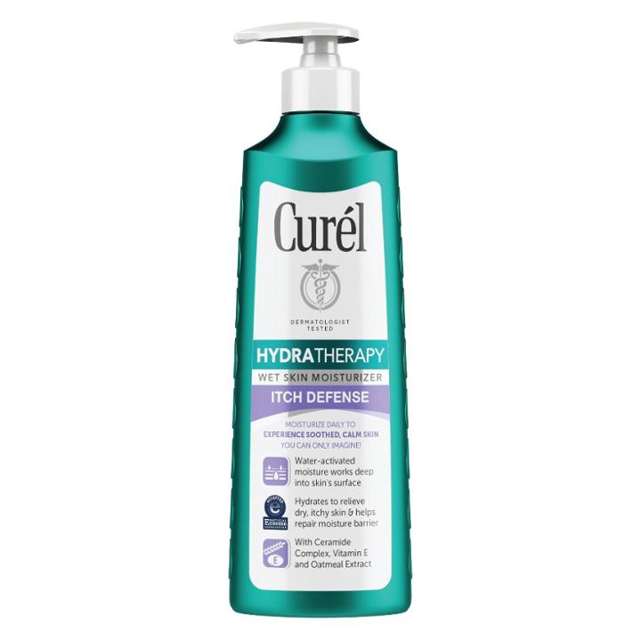 Curel Hydra Therapy Itch Defense In Shower Wet Skin Lotion, Advanced Ceramide Complex Moisturizer