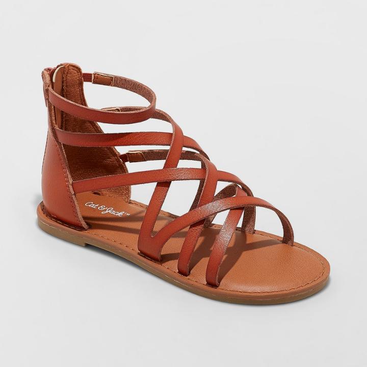 Girls' Lilith Gladiator Sandals - Cat & Jack Brown