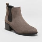 Women's Ellie Microsuede Chelsea Bootie - A New Day Taupe