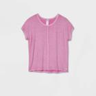 Women's Cozy Short Sleeve Top - Joylab Orchid