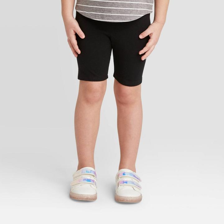 Toddler Girls' Bike Shorts - Cat & Jack Black 18m, Toddler Girl's