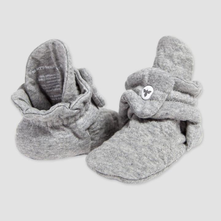 Burt's Bees Baby Baby Organic Cotton Quilted Bee Bootie - Gray