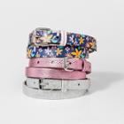 Girls' 3pk Printed Belts - Cat & Jack L,
